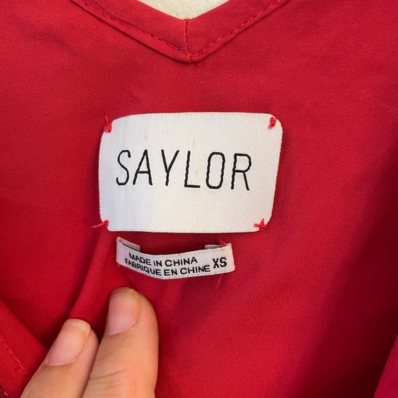 Saylor by Revolve Red Lace Sequin Mini Dress size XS - Picture 5 of 10